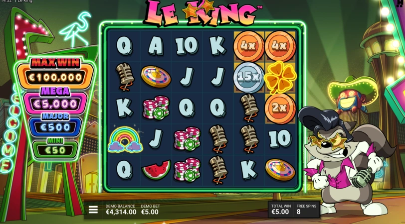 Бонусные раунды в Le King Slot