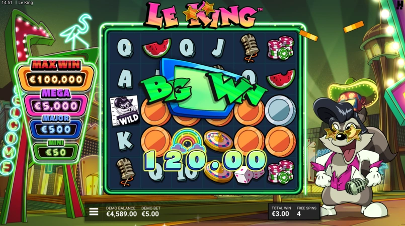 Множители в Le King Slot